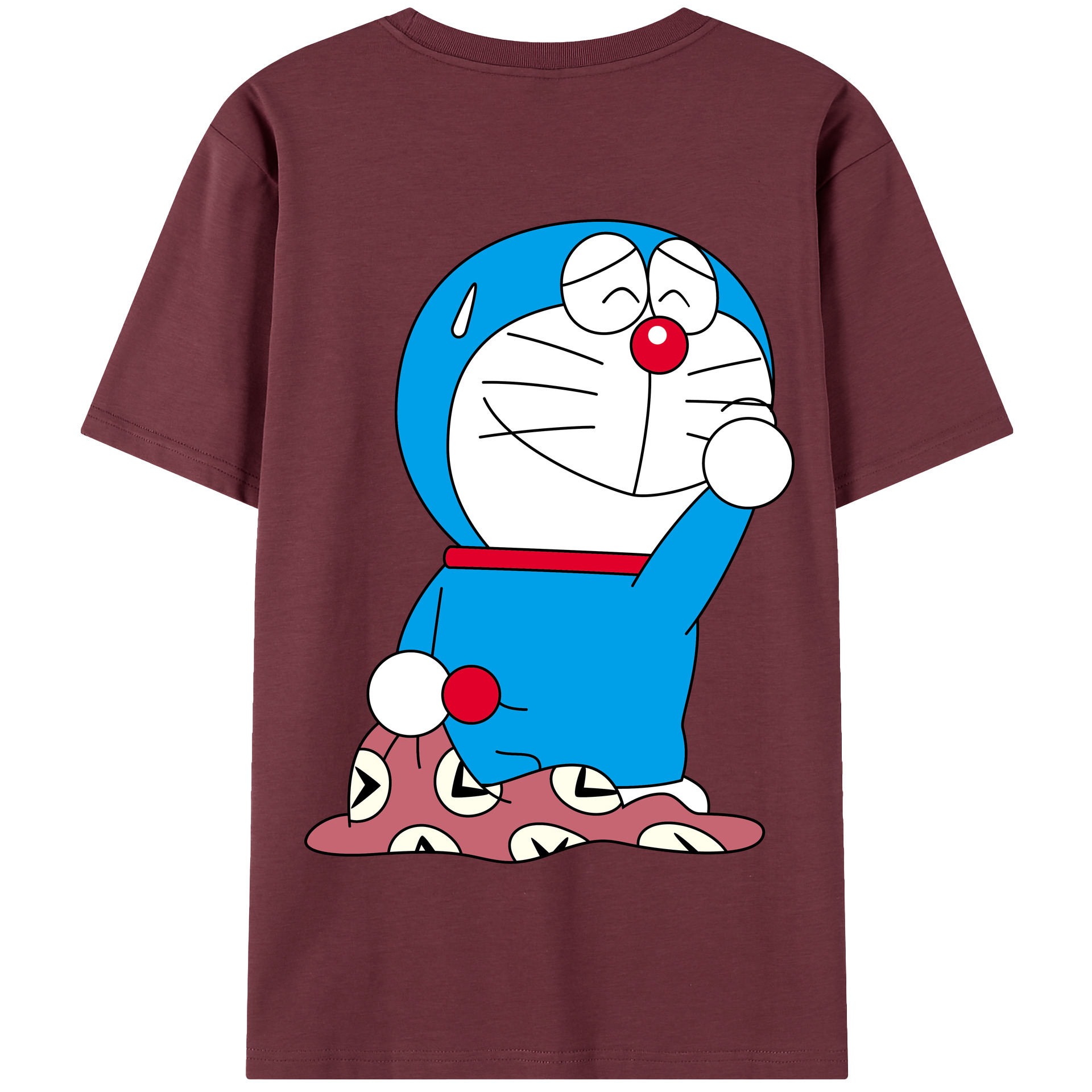 （画像用） ドラえもん Doraemon 綿100％半袖Tシャツ（背面プリント）